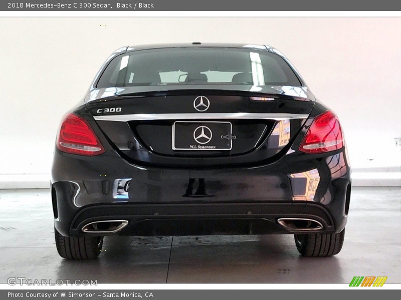 Black / Black 2018 Mercedes-Benz C 300 Sedan