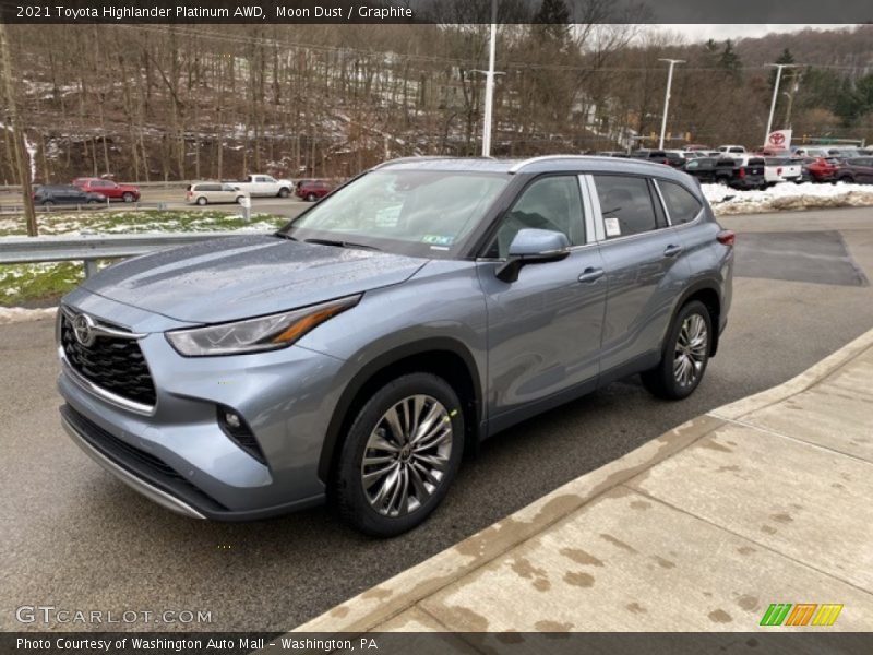 Moon Dust / Graphite 2021 Toyota Highlander Platinum AWD