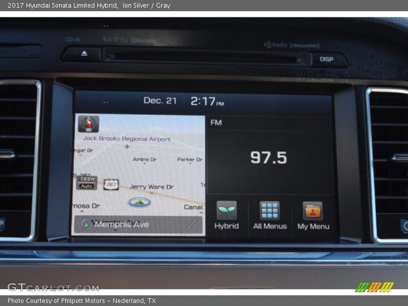 Controls of 2017 Sonata Limited Hybrid