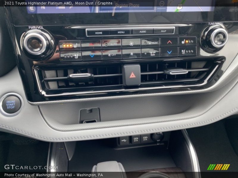 Moon Dust / Graphite 2021 Toyota Highlander Platinum AWD