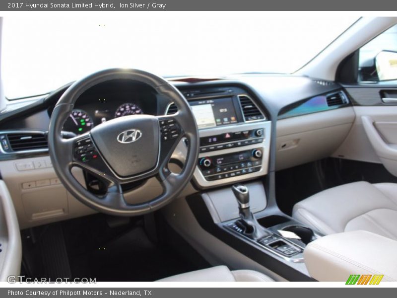  2017 Sonata Limited Hybrid Gray Interior
