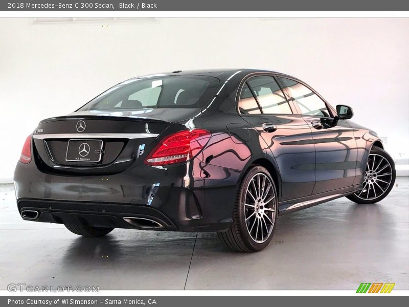 Black / Black 2018 Mercedes-Benz C 300 Sedan