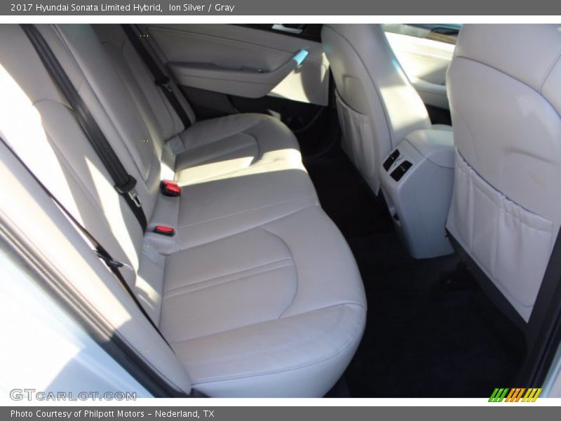 Rear Seat of 2017 Sonata Limited Hybrid
