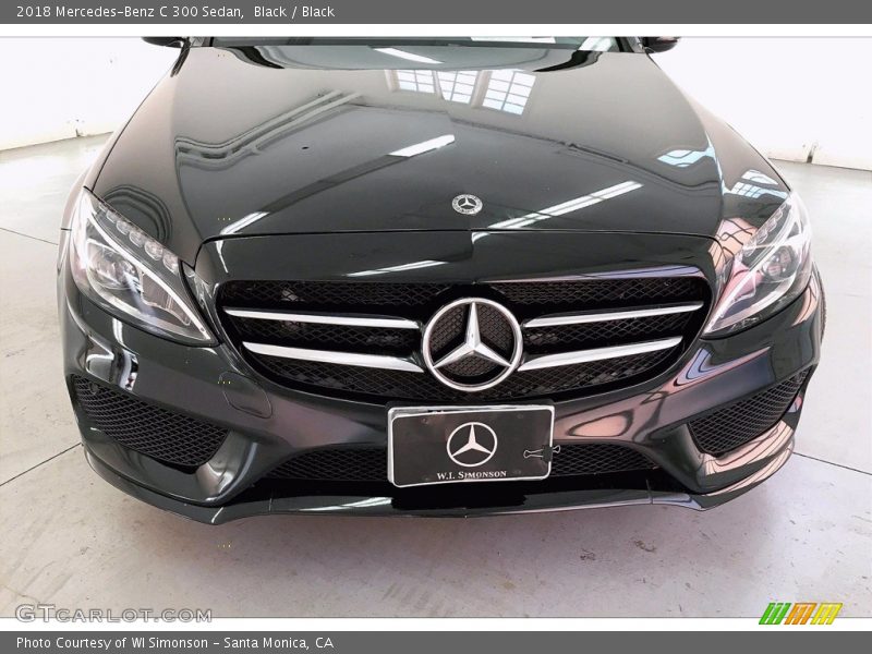 Black / Black 2018 Mercedes-Benz C 300 Sedan
