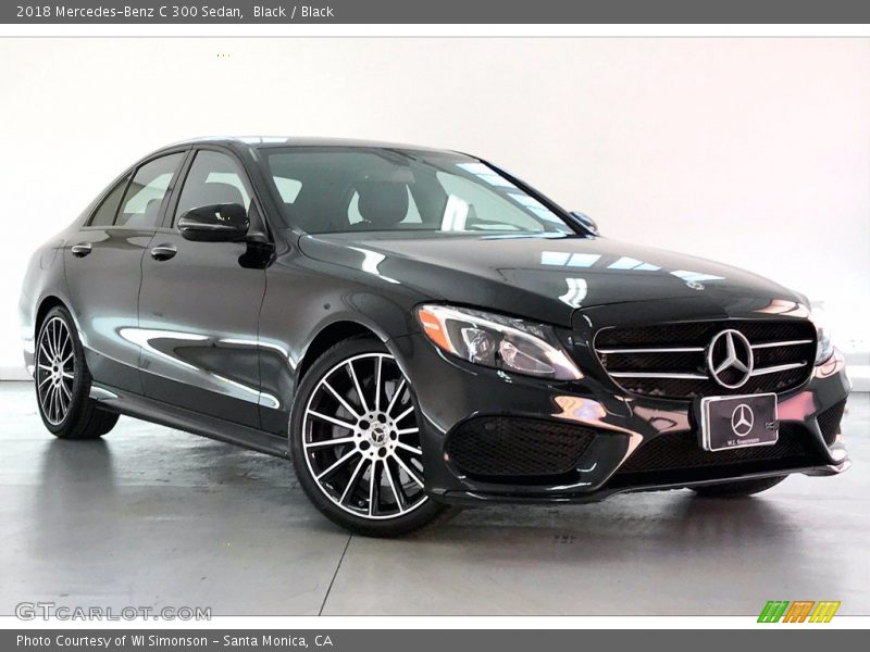 Black / Black 2018 Mercedes-Benz C 300 Sedan