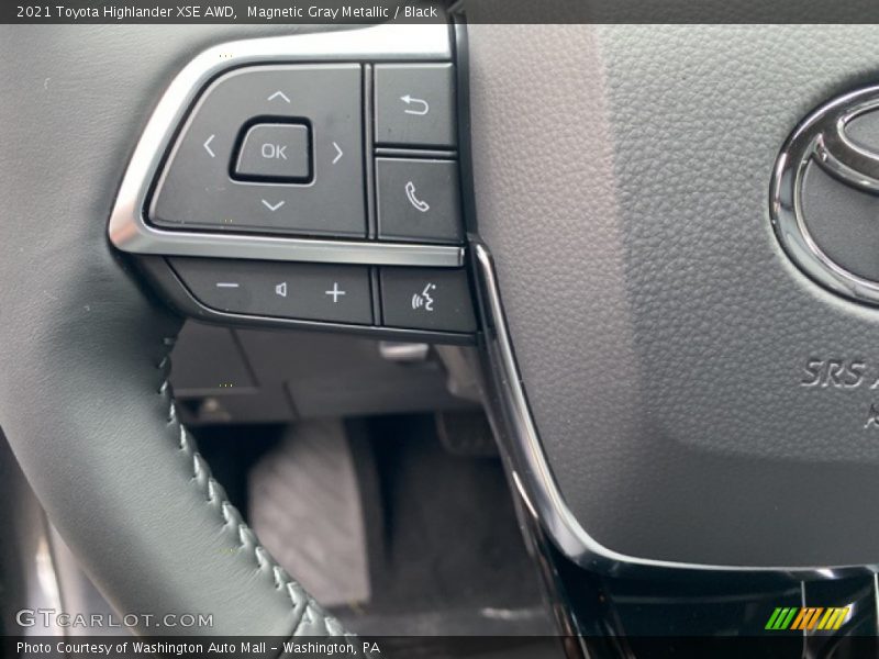 Magnetic Gray Metallic / Black 2021 Toyota Highlander XSE AWD