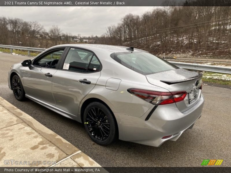 Celestial Silver Metallic / Black 2021 Toyota Camry SE Nightshade AWD