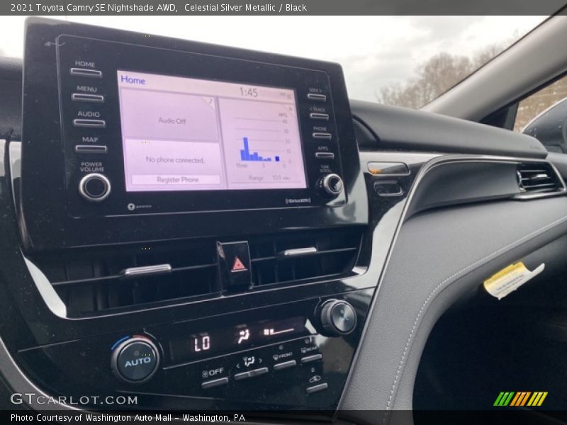 Celestial Silver Metallic / Black 2021 Toyota Camry SE Nightshade AWD