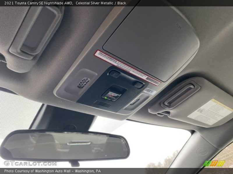 Celestial Silver Metallic / Black 2021 Toyota Camry SE Nightshade AWD