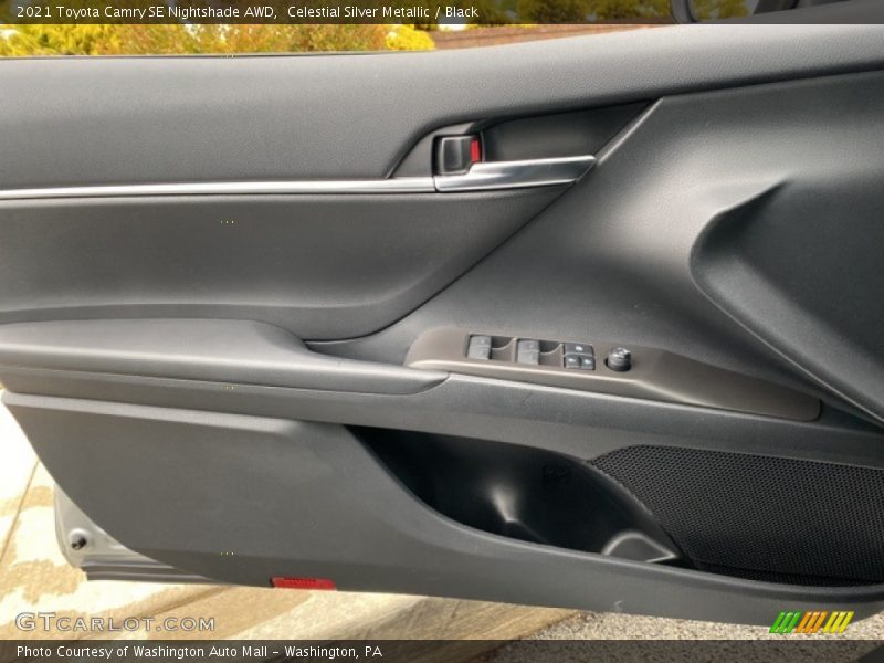 Celestial Silver Metallic / Black 2021 Toyota Camry SE Nightshade AWD