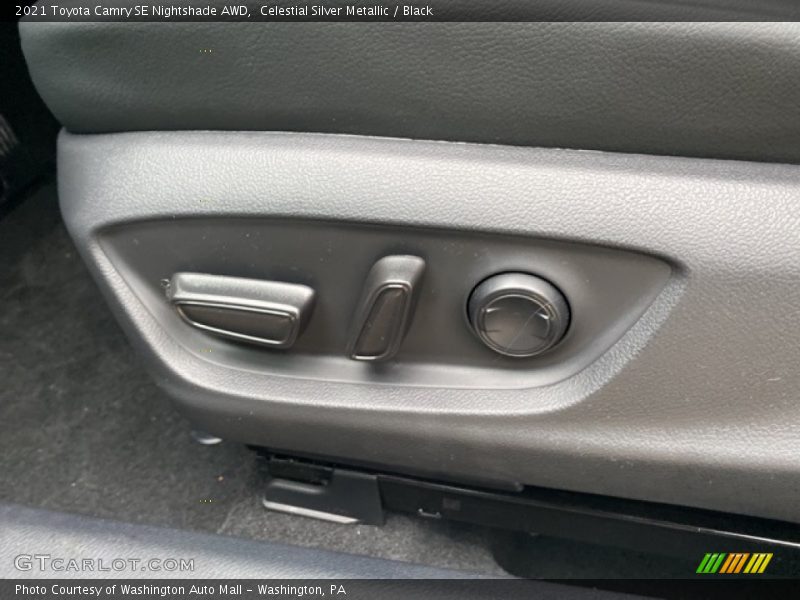 Celestial Silver Metallic / Black 2021 Toyota Camry SE Nightshade AWD