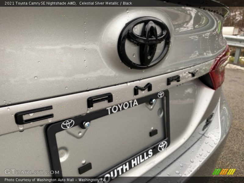 Celestial Silver Metallic / Black 2021 Toyota Camry SE Nightshade AWD