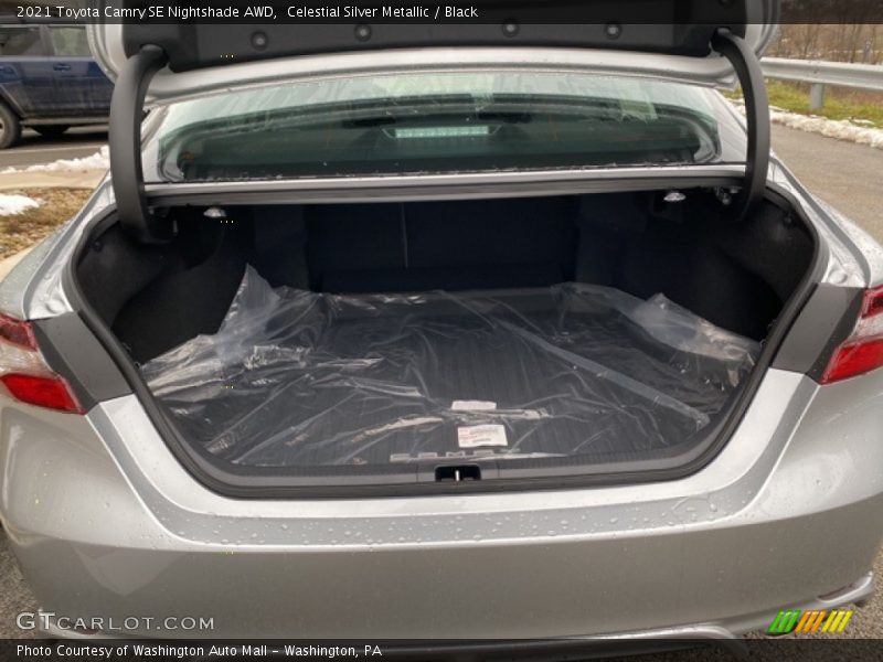 Celestial Silver Metallic / Black 2021 Toyota Camry SE Nightshade AWD