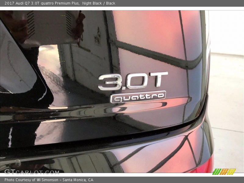 Night Black / Black 2017 Audi Q7 3.0T quattro Premium Plus