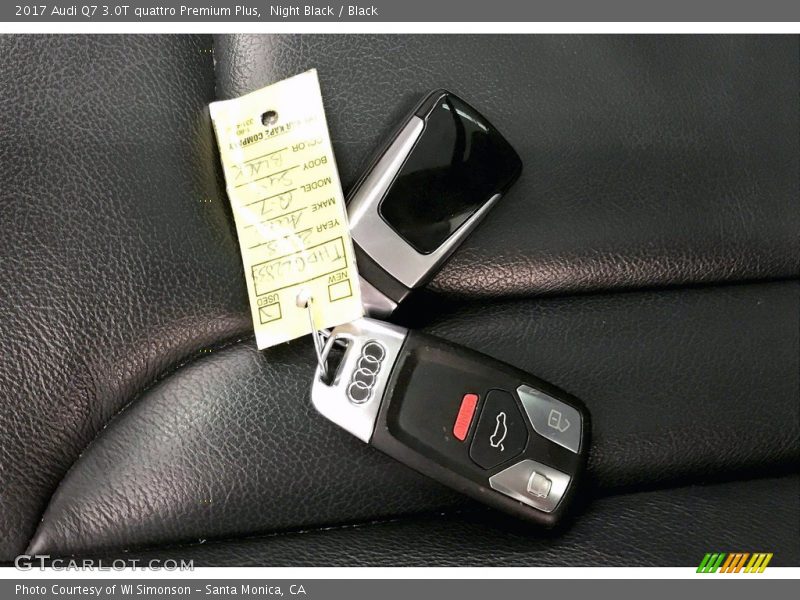 Night Black / Black 2017 Audi Q7 3.0T quattro Premium Plus