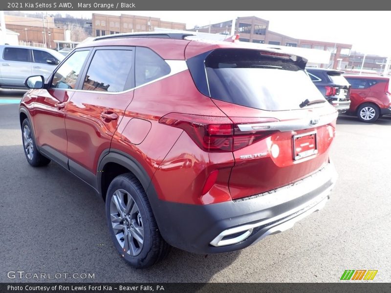 Mars Orange / Black 2021 Kia Seltos S AWD