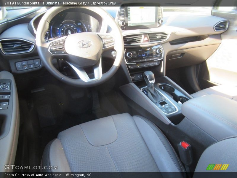 Machine Gray / Espresso/Gray 2019 Hyundai Santa Fe Ultimate