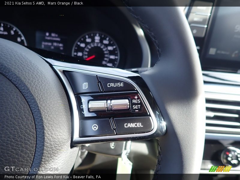 Mars Orange / Black 2021 Kia Seltos S AWD