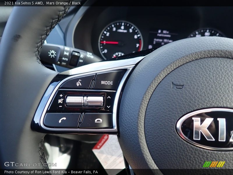 Mars Orange / Black 2021 Kia Seltos S AWD