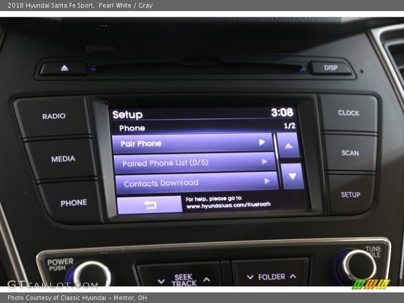 Controls of 2018 Santa Fe Sport 