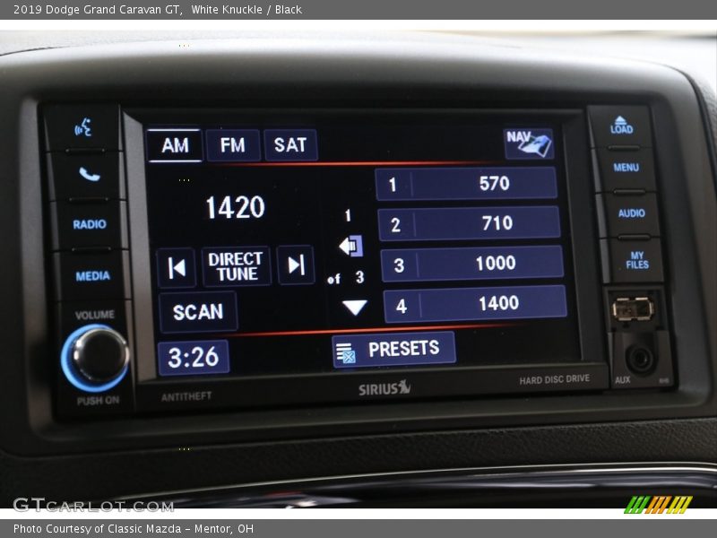 White Knuckle / Black 2019 Dodge Grand Caravan GT