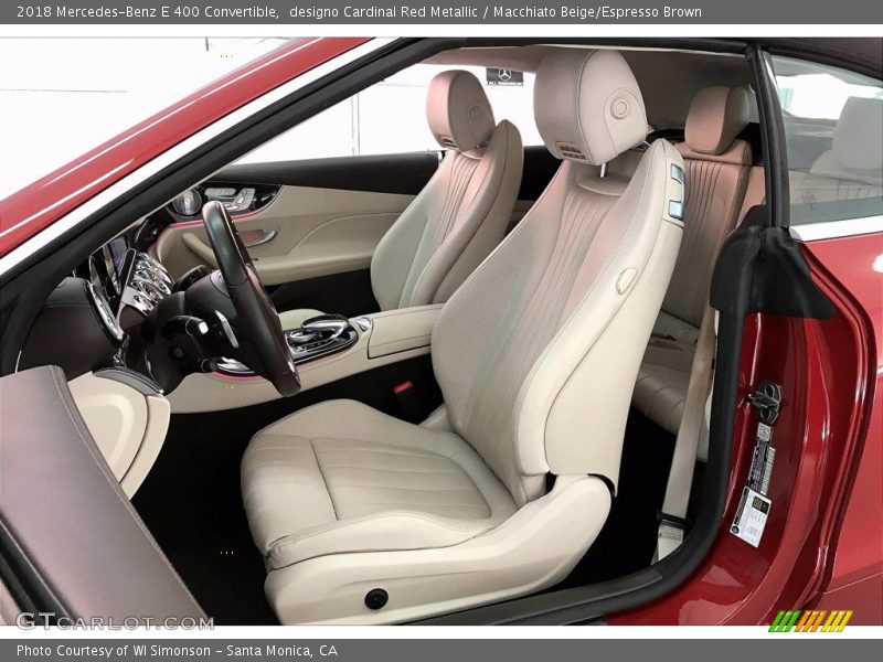 Front Seat of 2018 E 400 Convertible