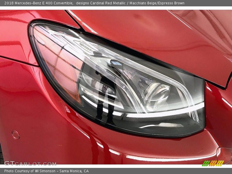 designo Cardinal Red Metallic / Macchiato Beige/Espresso Brown 2018 Mercedes-Benz E 400 Convertible