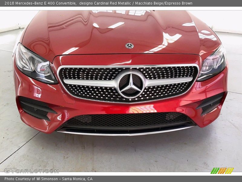 designo Cardinal Red Metallic / Macchiato Beige/Espresso Brown 2018 Mercedes-Benz E 400 Convertible