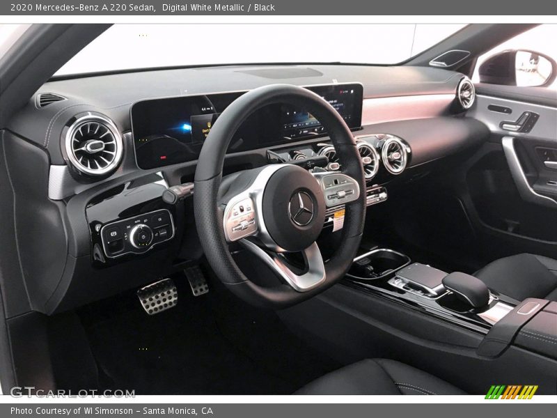 Digital White Metallic / Black 2020 Mercedes-Benz A 220 Sedan