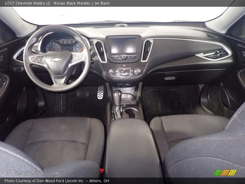 Mosaic Black Metallic / Jet Black 2017 Chevrolet Malibu LS