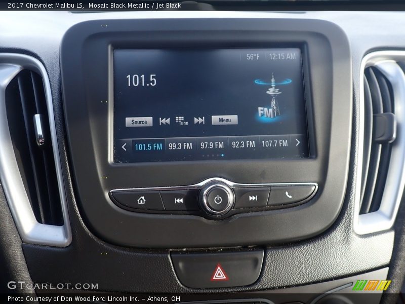 Mosaic Black Metallic / Jet Black 2017 Chevrolet Malibu LS