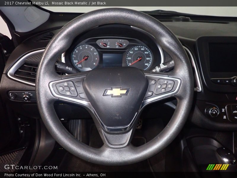 Mosaic Black Metallic / Jet Black 2017 Chevrolet Malibu LS