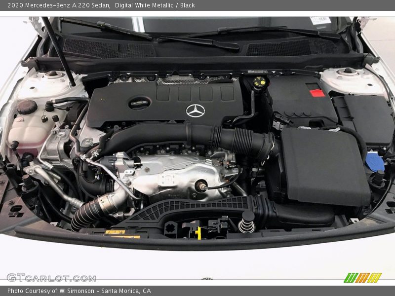 Digital White Metallic / Black 2020 Mercedes-Benz A 220 Sedan