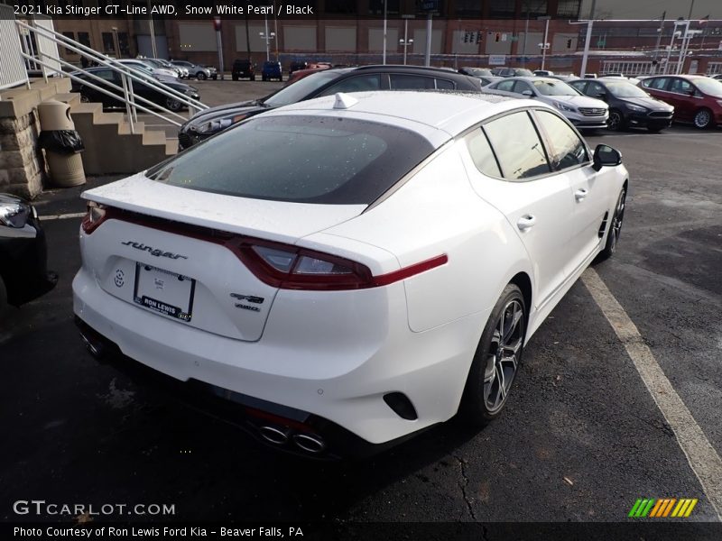 Snow White Pearl / Black 2021 Kia Stinger GT-Line AWD