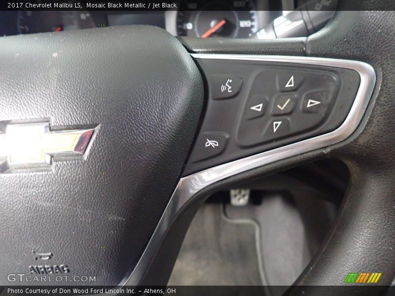Mosaic Black Metallic / Jet Black 2017 Chevrolet Malibu LS