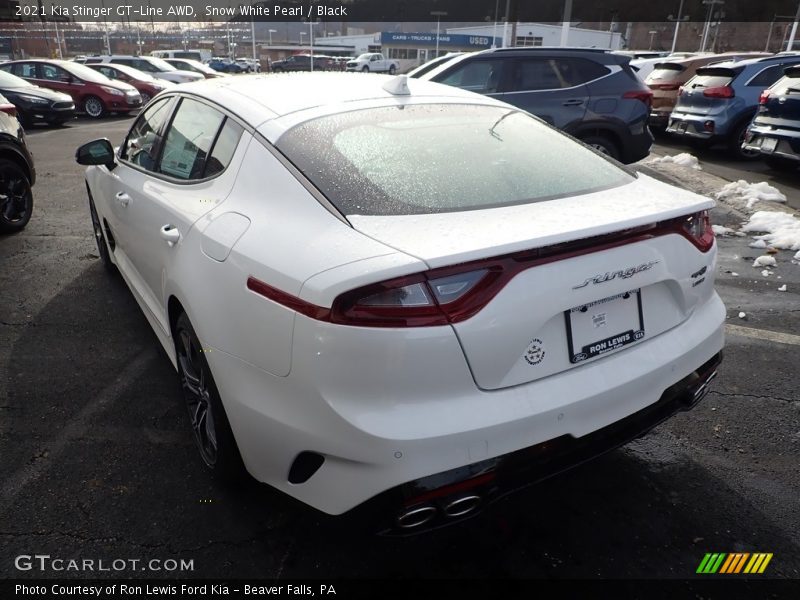 Snow White Pearl / Black 2021 Kia Stinger GT-Line AWD