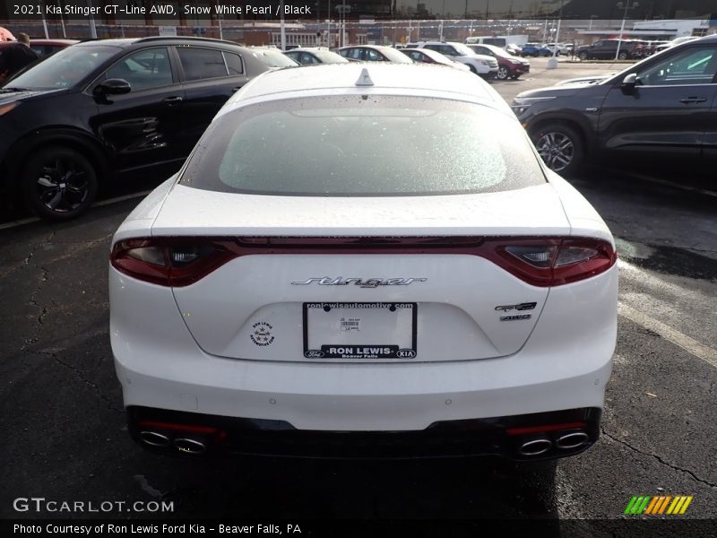 Snow White Pearl / Black 2021 Kia Stinger GT-Line AWD
