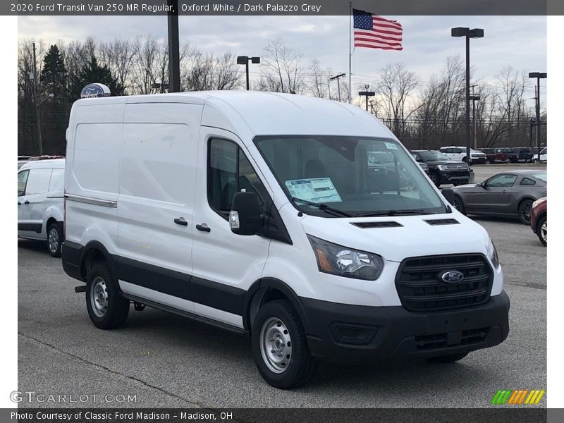 Oxford White / Dark Palazzo Grey 2020 Ford Transit Van 250 MR Regular