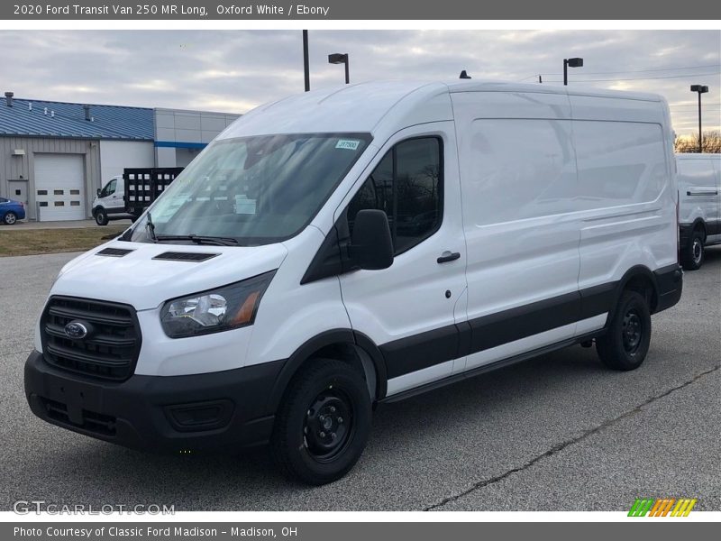 Oxford White / Ebony 2020 Ford Transit Van 250 MR Long