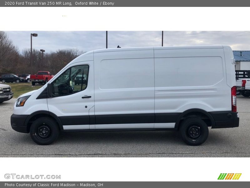 Oxford White / Ebony 2020 Ford Transit Van 250 MR Long