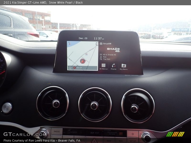 Snow White Pearl / Black 2021 Kia Stinger GT-Line AWD