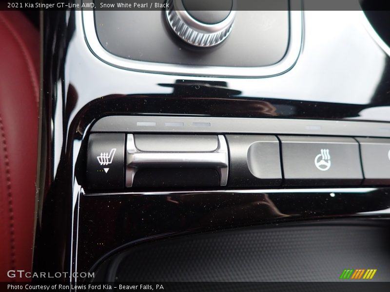 Snow White Pearl / Black 2021 Kia Stinger GT-Line AWD