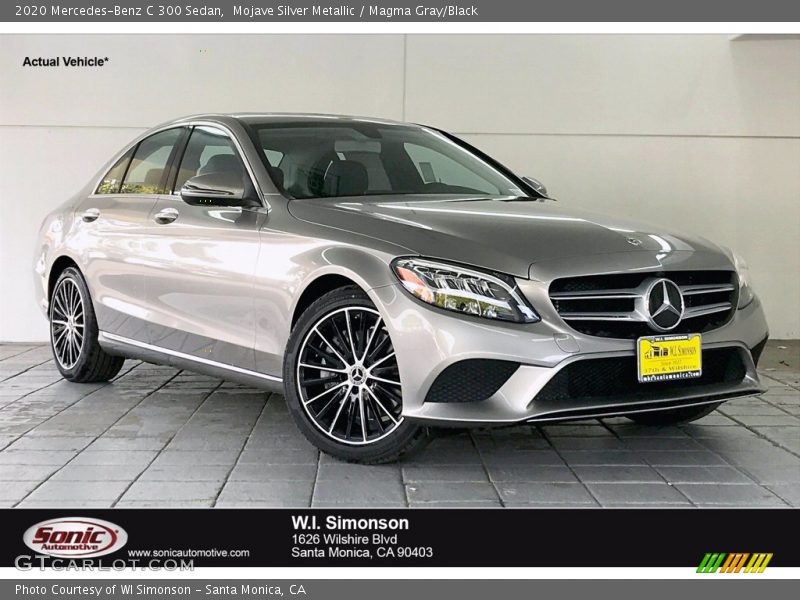 Mojave Silver Metallic / Magma Gray/Black 2020 Mercedes-Benz C 300 Sedan