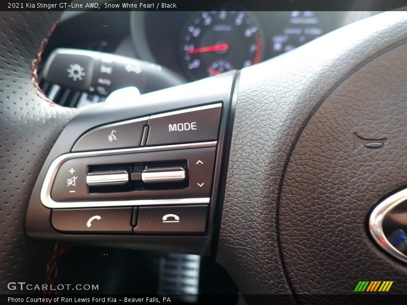 Snow White Pearl / Black 2021 Kia Stinger GT-Line AWD