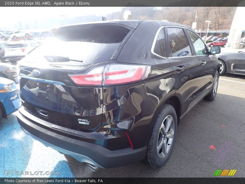 Agate Black / Ebony 2020 Ford Edge SEL AWD