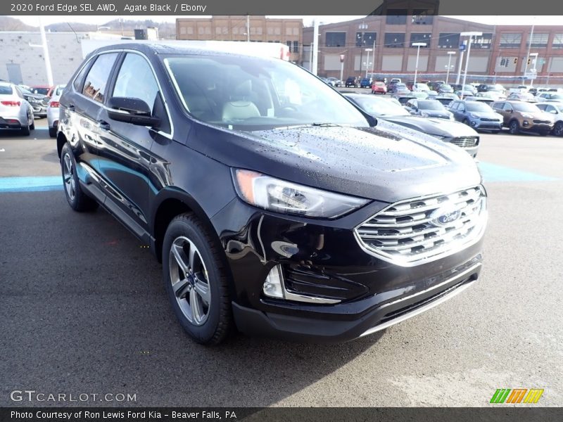Agate Black / Ebony 2020 Ford Edge SEL AWD