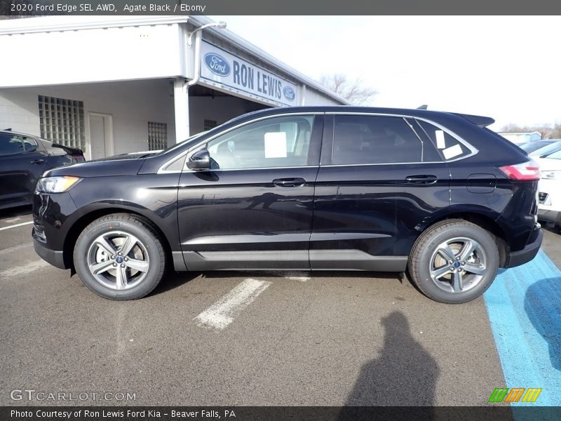Agate Black / Ebony 2020 Ford Edge SEL AWD