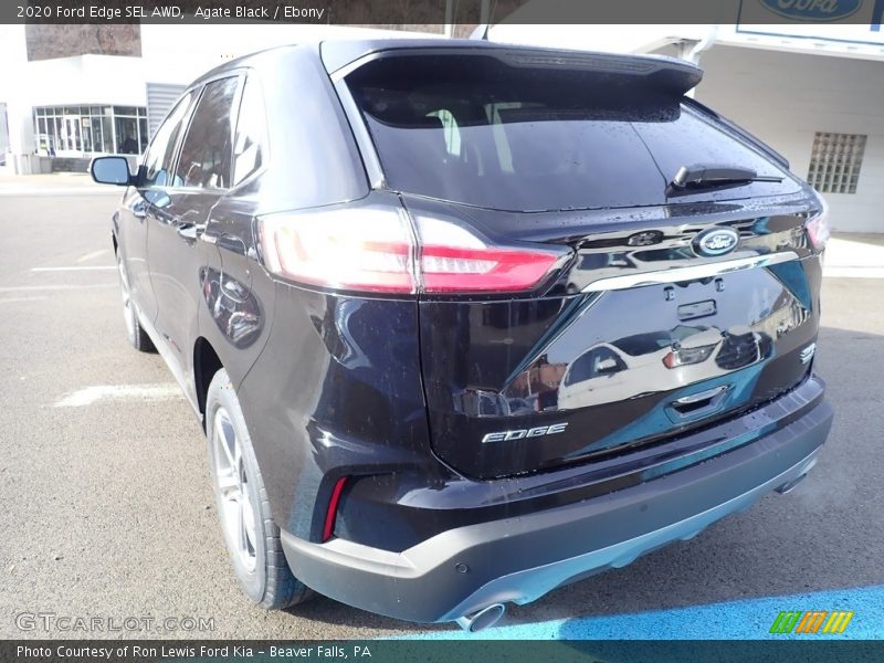 Agate Black / Ebony 2020 Ford Edge SEL AWD