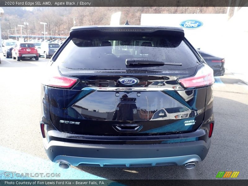 Agate Black / Ebony 2020 Ford Edge SEL AWD