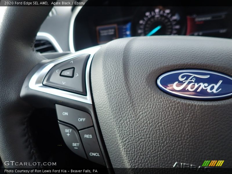 Agate Black / Ebony 2020 Ford Edge SEL AWD